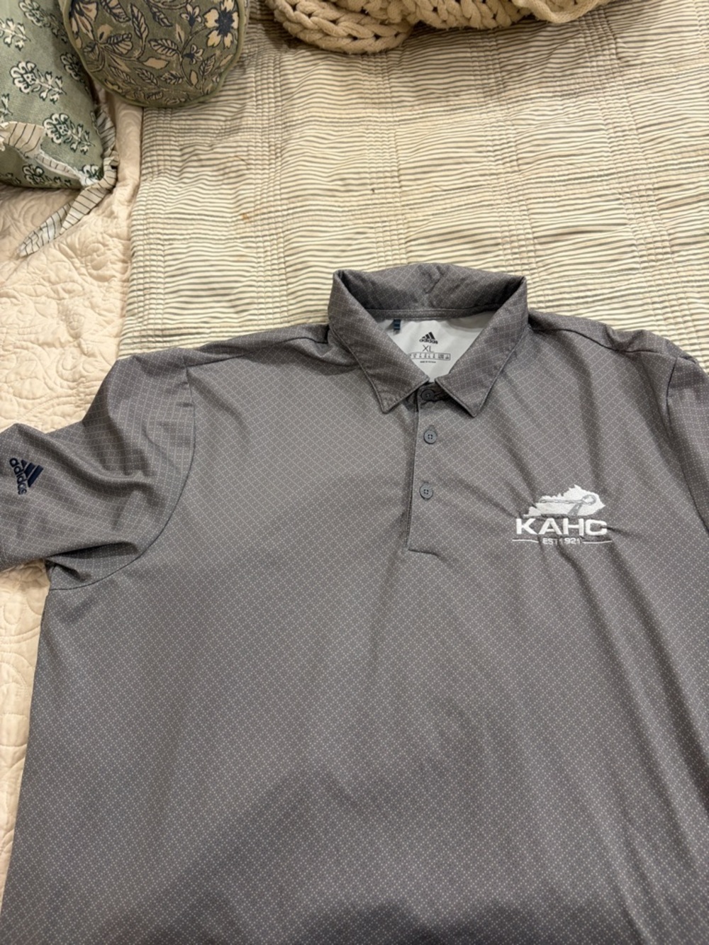 Adidas Kentucky KAHC Gray Men's Polo Shirt